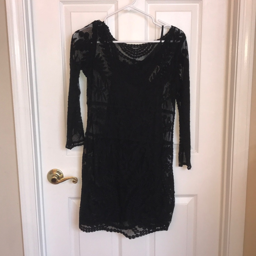Long sleeve Black Express dress